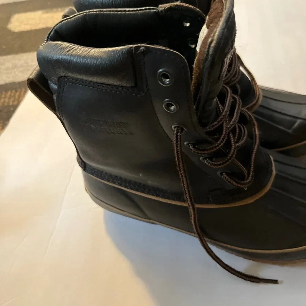 NORTHWEST TERRITORY Leather Upper Winter Snow Boots Thinsulate Men Size 7